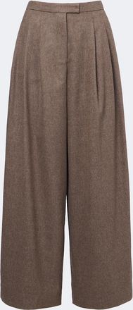 Max Mara Pleated wool wide-leg pants
