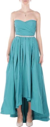 Pinko Pinko, Kleedjes, Dames, Groen, M, Polyester, Dattero Taffeta Jurk