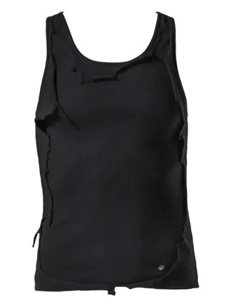 Alexander Digenova distressed tank top - Black