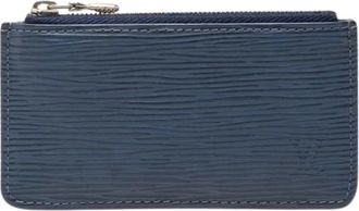 Louis Vuitton Pre-owned Coin Pouch - Dames - Vintage Accessoires - Blauw - ONE Size - Leer - Vintage