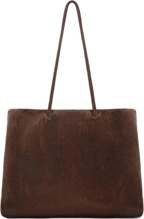 Generic Suede Underarm Shoulder Bag,Stylish Simple Large Capacity Women Tote,Casual Solid Coffee Color Minimalist Handbag
