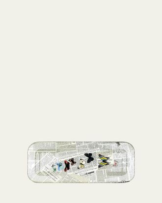 Fornasetti Ultime Notizie Colour Tray, 25 x 60