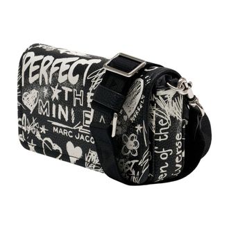 Marc Jacobs Womens The Mini Crossbody Bag Black Cowhide