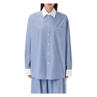 Marni Embroidered Poplin Oversize Shirt