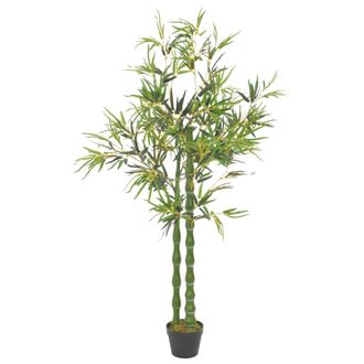 vidaXL Planta Artificial Bamb&uacute; Con Macetero 160 Cm Verde Vidaxl