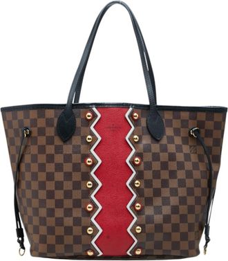 Louis Vuitton Damier Brown Pvc Leather Pouch Shoulder Bag Tote Bag (Pre-Owned)