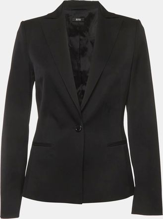 HUGO BOSS Boss By Hugo Boss Black Gabardine Tailored Blazer