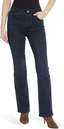 Lyss&eacute; Lena Baby Bootcut Jeans in Carbon Indigo at Nordstrom, Size X-Large