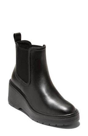 Cole Haan Zerogrand Cityquest Waterproof Wedge Chelsea Boot in Black/Black Wp at Nordstrom Rack, Size 7.5