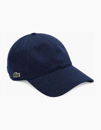 Lacoste Mens Lacoste Cotton Twill Baseball Cap Navy - Size: ONE size