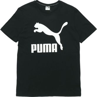 Puma Classics Logo Sports Short Sleeve TEE Black 579405-01
