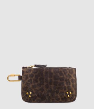 Jerome Dreyfuss Pochette Popoche Xs Imprim&eacute; L&eacute;opard Kaki