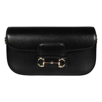 Gucci (WMNS) Gucci Horsebit 1955 Small Shoulder Bag Black 735178-1DB0G-1000