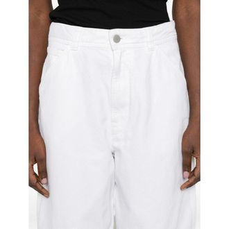 Christophe Lemaire Cotton Boyfriend Jeans - White