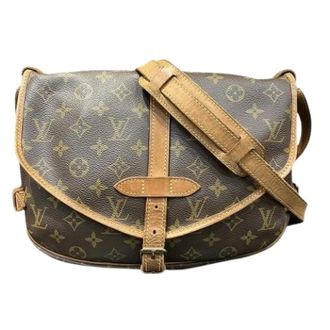 Louis Vuitton Pre-owned Cross Body Bags, female, Brown, Size: ONE SIZE Pre-owned Saumur Monogram Shoulder Bag