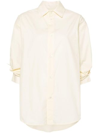 Darkpark Blouse van popeline - Geel