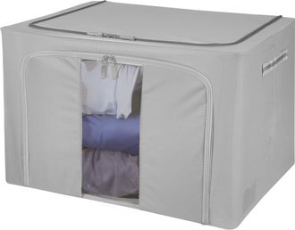 KASANOVA Scatola armadio doppia cerniera 62x44x40 cm grigio