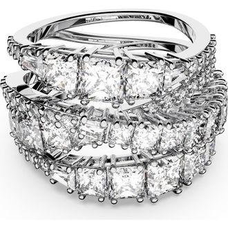 Swarovski Hyperbola Wrap Ring in White at Nordstrom, Size 9
