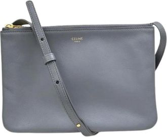 Celine Pre-owned Cross Body Bags, female, Gray, Size: ONE SIZE Pre-owned Vintage Cross Body Bag