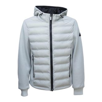 H&egrave;SKIMO Jassen, Heren, Grijs, L, Polyester, Hybrid Hooded Jacket