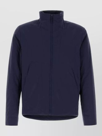 Veilance insulated mens jacket high collar design