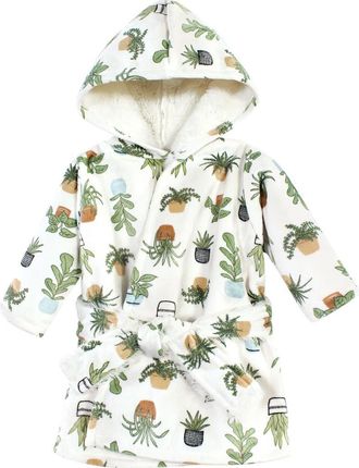 Hudson Baby Mink with Faux Fur Lining Pool and Beach Robe Cover-ups in Plants at Nordstrom, Size Medium