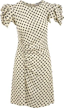 Mar De Margaritas Short Dresses, female, Beige, Size: XS Floral Dresses Karin Style
