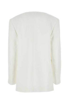 Jil Sander Womens White Viscose Blazer Piuma Giacche E Gilet Jacket