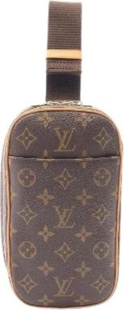 Louis Vuitton Pre-owned Pochette Gange Monogram Crossbody Heuptas - Heren - Vintage Schoudertas - Bruin - ONE Size - Leer - Vintage