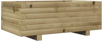 vidaXL Jardinera De Madera De Pino Impregnada 70x40x26,5 Cm Vidaxl