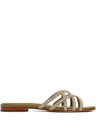 Nicoli Zuri embellished-strap sandals - Green