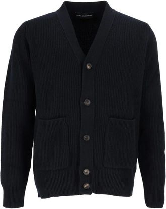 FILIPPO DE LAURENTIIS Cardigan Bott. Ml - Knitwear - Hombre - Azul - 2XL