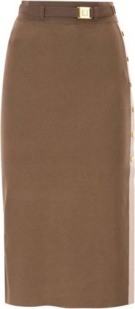 Elisabetta Franchi Mujer, Faldas, Marr&oacute;n, Talla: L