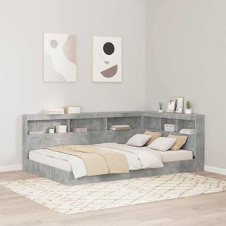vidaXL Vidaxl - Testata contenitore Grigio cemento 120 cm Legno multistrato
