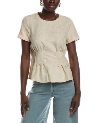Vince Camuto Pleat Waist Blouse