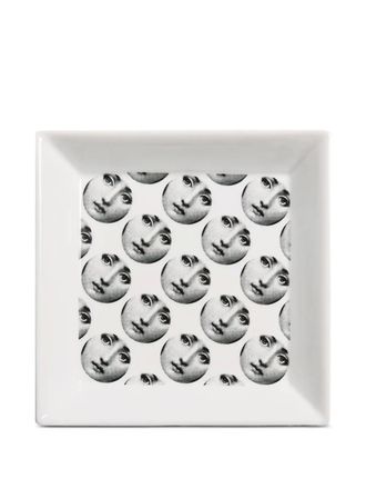 Fornasetti Vassoio squadrato Tema e Variazioni (20,8cm x 20,8cm) - Bianco
