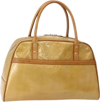 Louis Vuitton Pre-owned Vintage Handtas - Dames - Vintage Handtas - Beige - ONE Size - Leer - Vintage