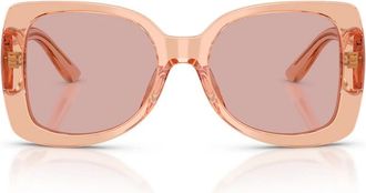 Dolce & Gabbana Dx 4012 Zonnebril - Dames - Zonnebrillen - Roze - 50 MM - Accessoires