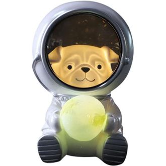 OEM L&aacute;mpara De Noche Led De Astronauta Con Proyecci&oacute;n De La Tierra Y El Cielo Estrellado, L&aacute;mpara De Noche De Resina Para Habitaciones Infantiles Y Decora
