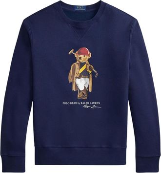 Ralph Lauren Hoodies & sweatvesten, Heren, Blauw, S, Katoen, Polo Bear Performance Fleece Sweatshirt