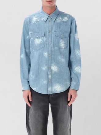Isabel Marant denim shirt regular fit rounded hem