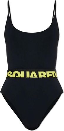 Dsquared2 Badpak uit &eacute;&eacute;n stuk - Dames - Badpakken - Zwart - M - Badmode