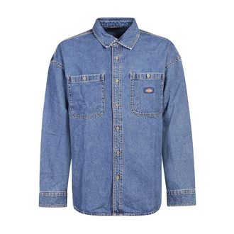 Dickies Hombre, Camisas, Azul, Talla: M