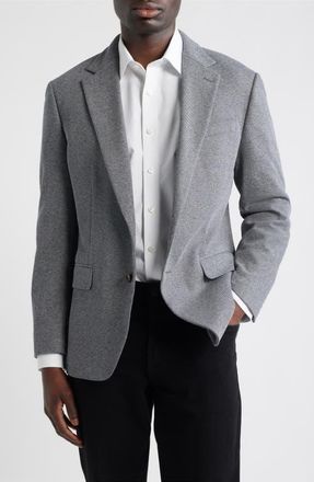 Bonobos Jetsetter Trim Fit Stretch Wool Sport Coat in Medium Grey With Flaps at Nordstrom, Size 40Regular