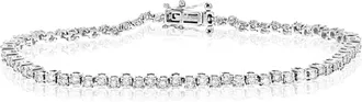 Vir Jewels 1.15 cttw Lab Grown Diamond Tennis Bracelet in Sterling Silver 7 Inch For Women