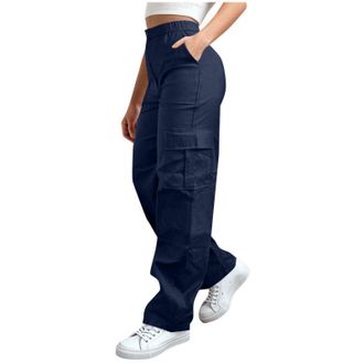 Generic Womens Quick Dry Trousers Joggers Sports Running Pants Sweatpants Cargo Trousers Ladies Casual Comfy Combat Pants Solid Color Classic Jogger High Wais