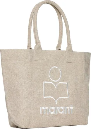 Isabel Marant Womens Tote Bag Yenky Beige Cotton Handbags Hand