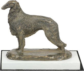 OEM Galgo Ruso Borzoi, Borzoi, Barzoi Iv - Estatuilla De Perro, Figura Sobre Una Base Blanca, Trofeo Para Una Exposici&oacute;n Canina De La Marca Art-dog