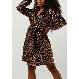 Notre-V Dames, Jurken, Bruin, Maat: XS Leer