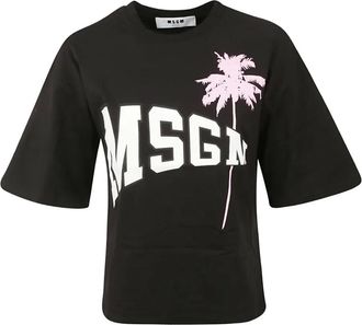 Msgm T-shirt con logo - Nero